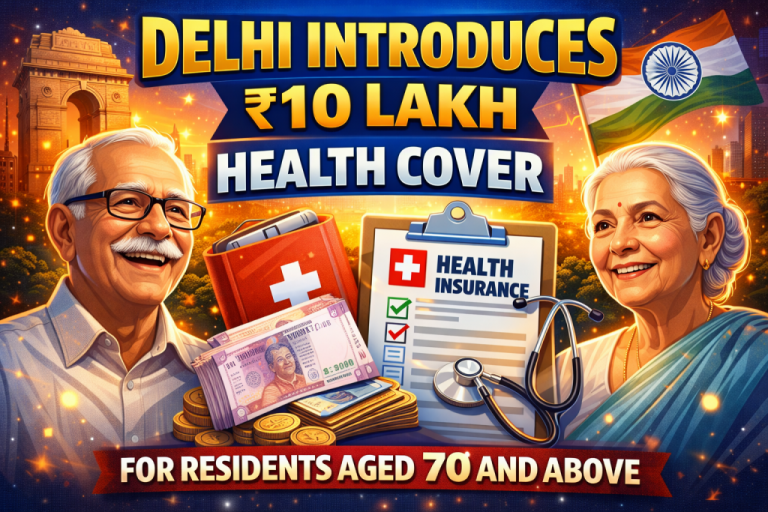 Delhi Introduces ₹10 Lakh Health Cover for Residents Aged 70 and Above