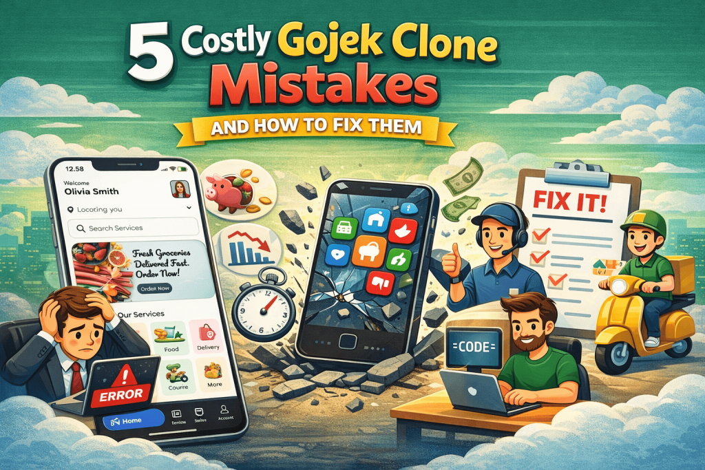 5 Costly Gojek Clone Mistakes and How to Fix Them