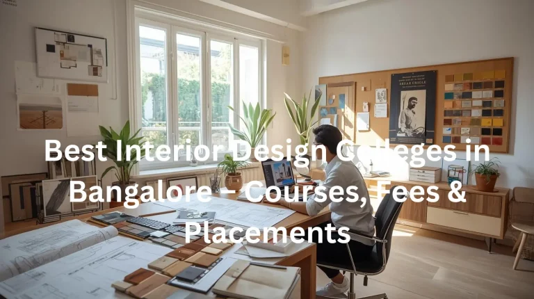Best Interior Design Colleges in Bangalore – Courses, Fees & Placements