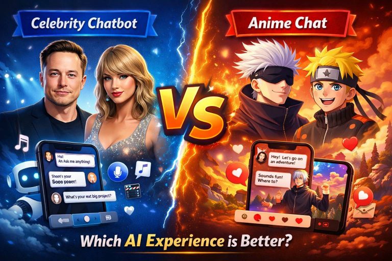 Celebrity Chatbot vs Anime Chat : Which AI Experience Is Better?