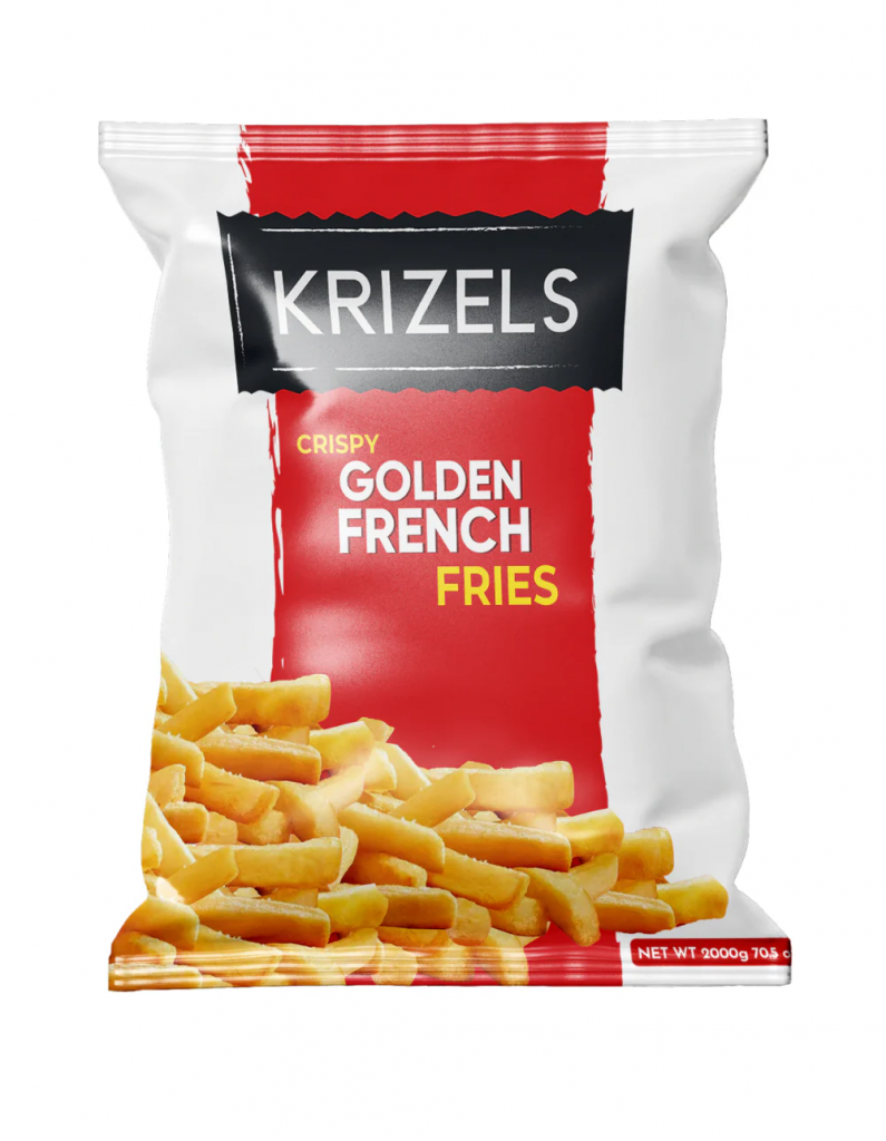 golden french fries crispy