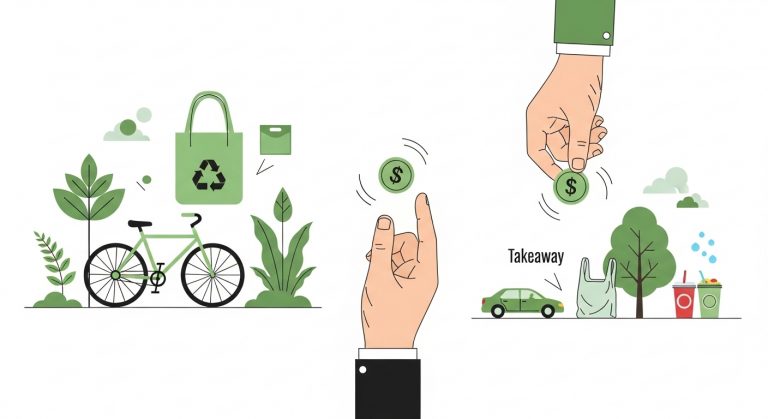 Flip a Coin to Make Eco-Friendly Life Decisions: How Randomness Can Save the Planet