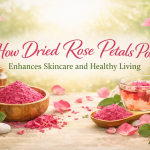 dried rose petals powder