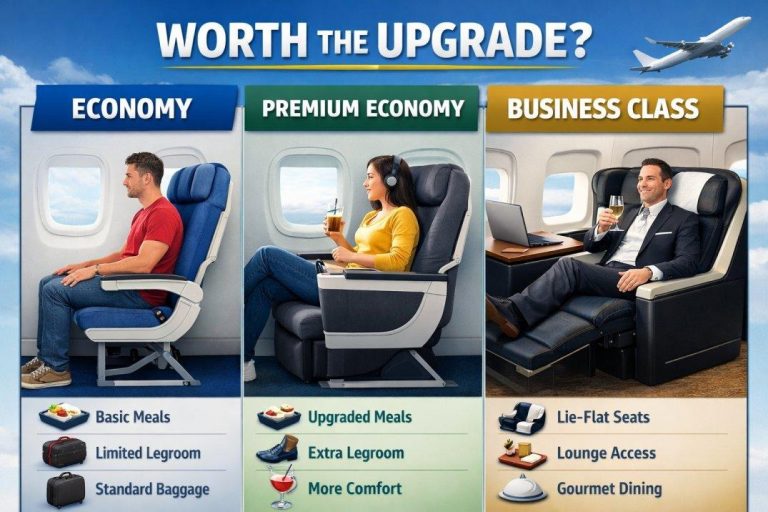 Economy vs Premium Economy vs Business Class: Is the Upgrade Really Worth the Extra Cost?Understanding Different Airline Travel Classes