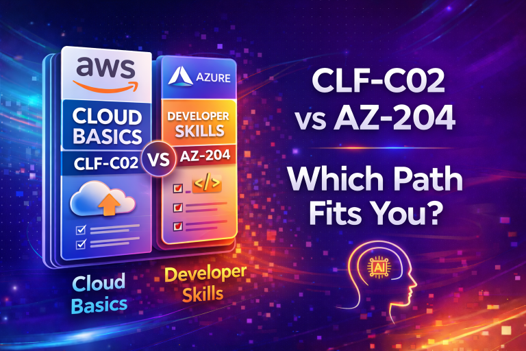 CLF-C02 vs AZ-204: Cloud Basics vs Developer Skills — Which Path Fits You?
