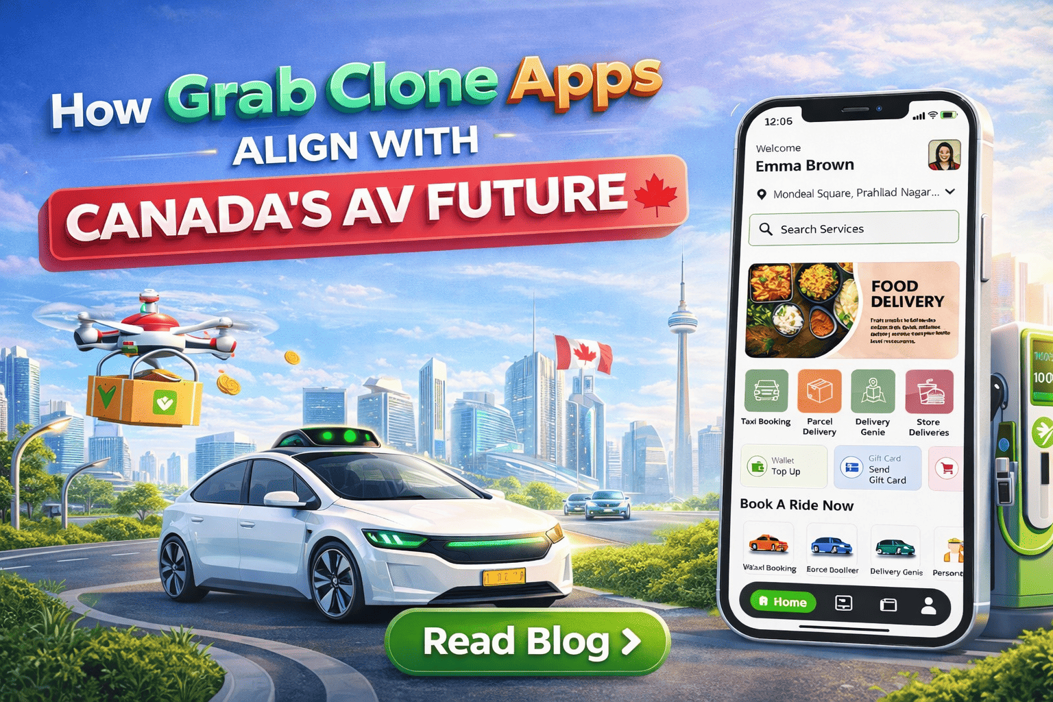 How Grab Clone Apps Align with Canada’s AV Future