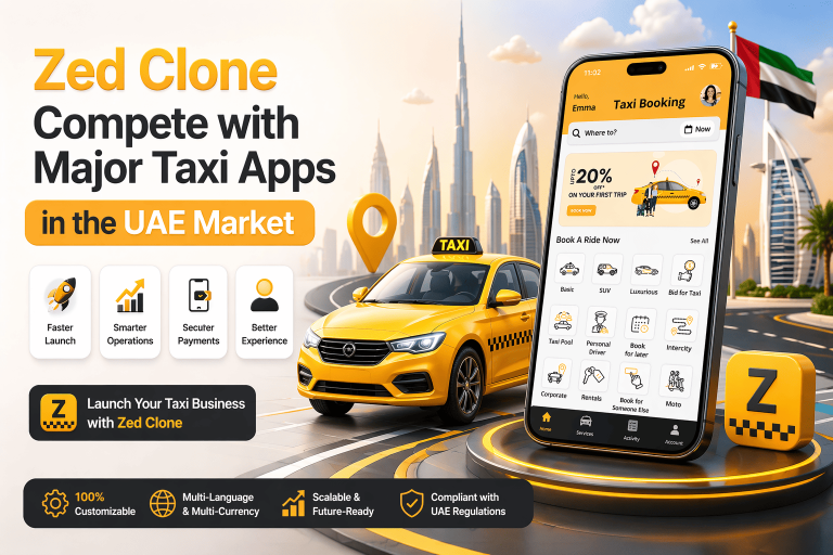 How a Zed Clone Helps You Challenge Uber-Like Apps in the UAE