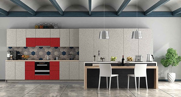 kitchens and utility areas