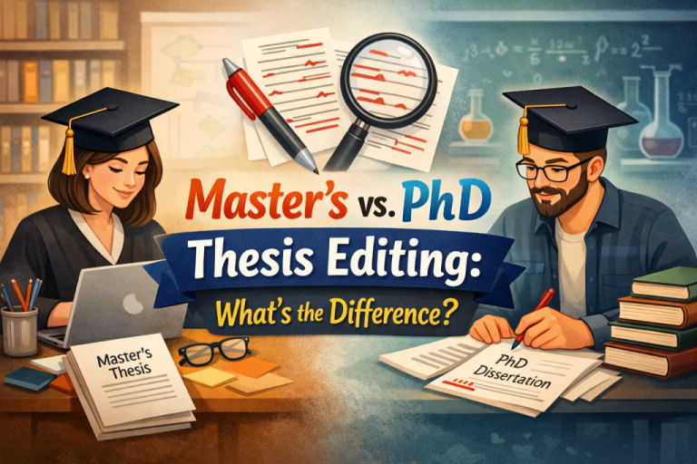 Master’s vs. PhD Thesis Editing: What’s the Difference?