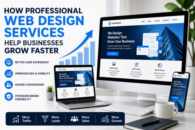 How Professional Web Design Services Help Businesses Grow Faster