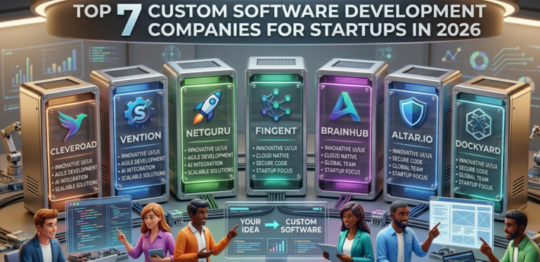 Top 7 Custom Software Development Companies for Startups in 2026