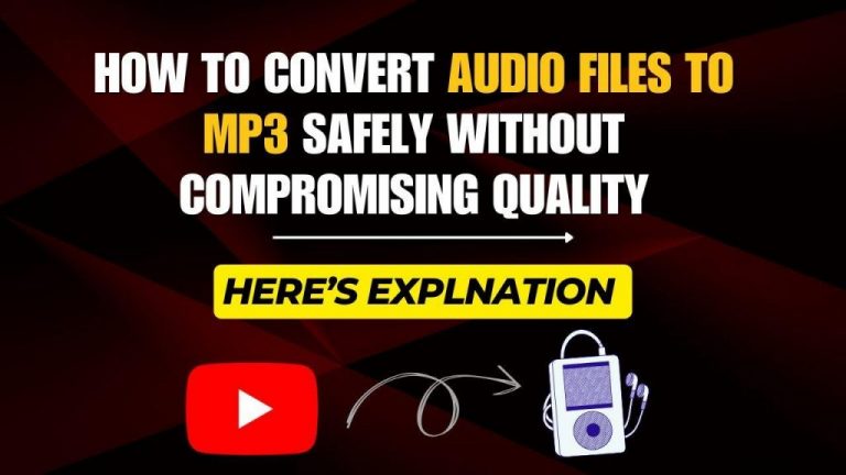 How to Convert Audio Files to MP3 Safely Without Compromising Quality