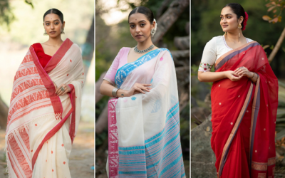 baluchari cotton saree