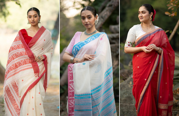 baluchari cotton saree