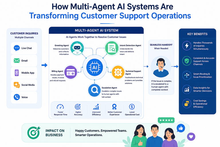 How Multi-Agent AI Systems Are Transforming Customer Support Operations