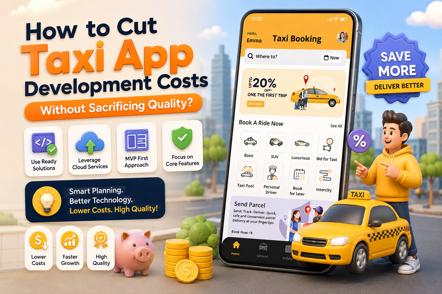How to Cut Taxi App Development Costs Without Sacrificing Quality