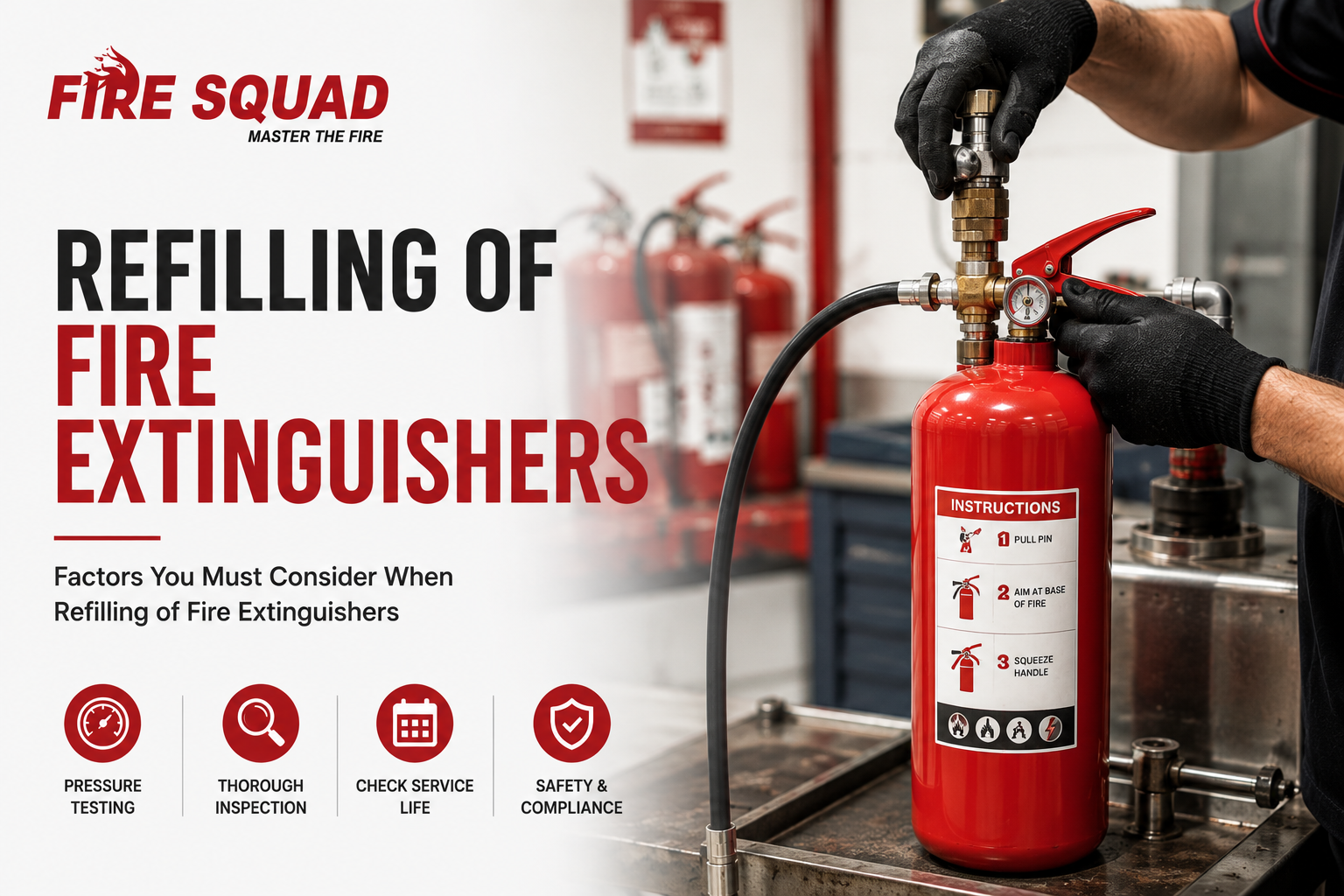 refilling of fire extinguishers