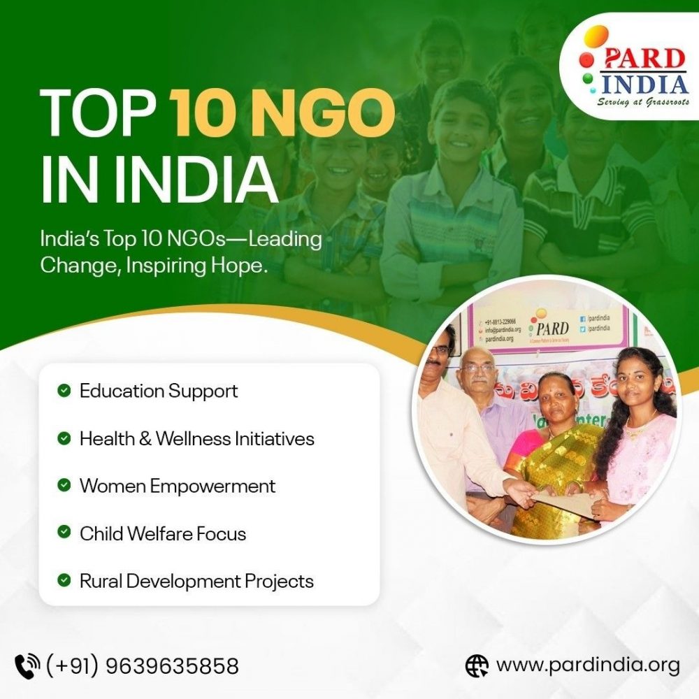 top 10 ngos in India