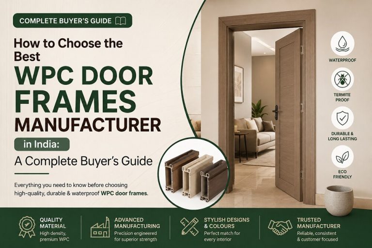 How to Choose the Best WPC Door Frames Manufacturer in India: A Complete Buyer’s Guide