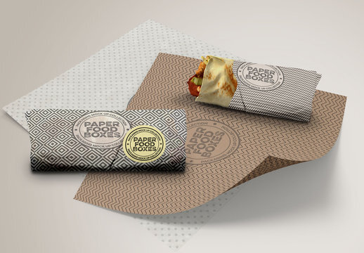 Custom Burrito Wrapping Paper for Fresh Food Service