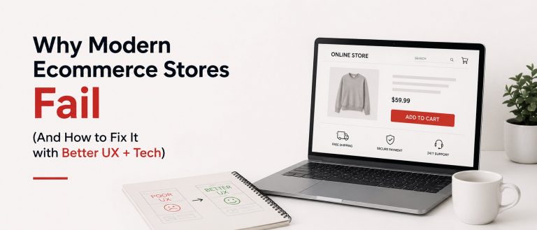 Why Modern Ecommerce Stores Fail (And How to Fix It with Better UX + Tech)