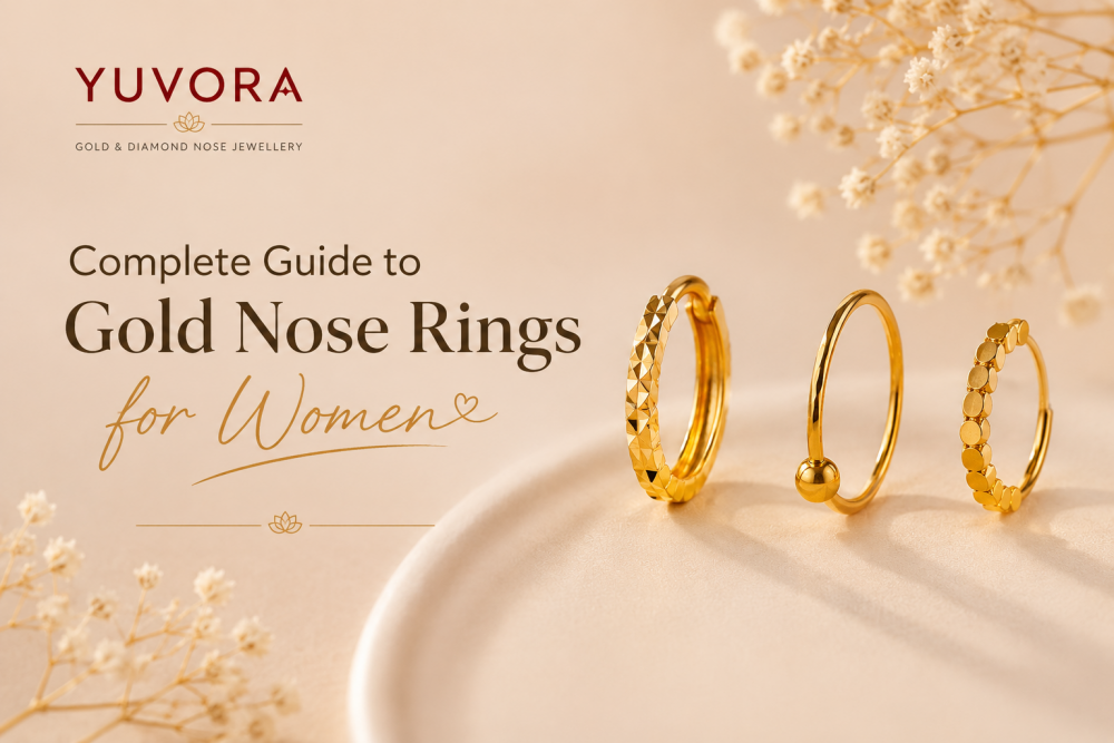 gold nose rings for women