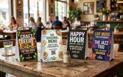 custom table tents